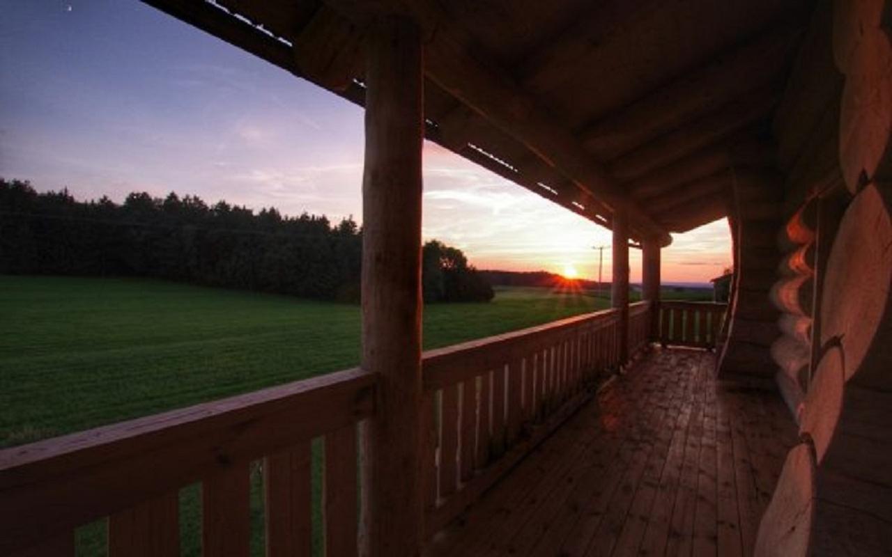 Ferienwohnung Holzhaus Lugerhof Roding Exterior foto
